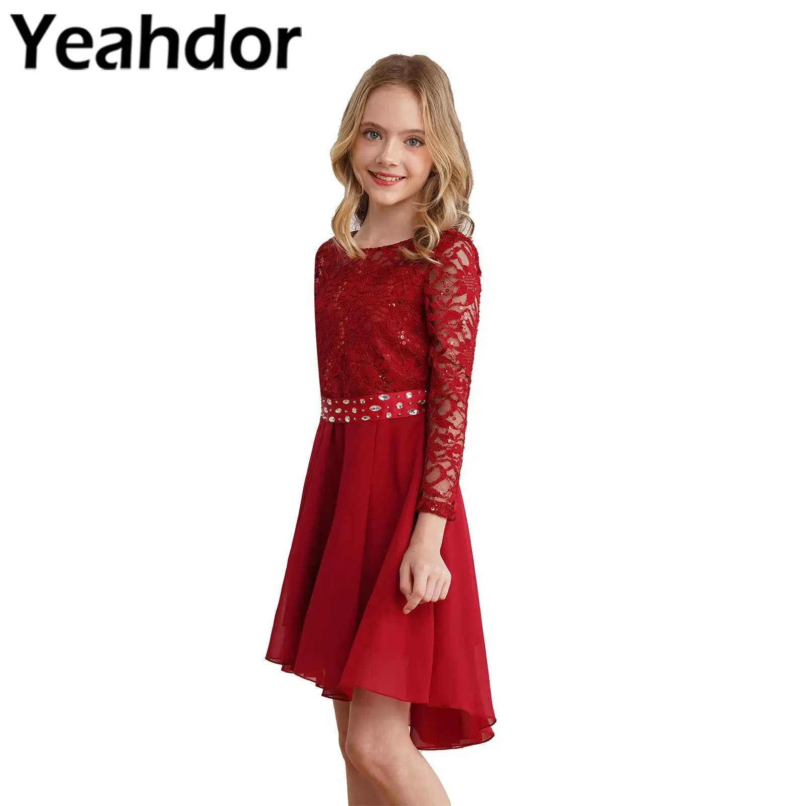 

Junior Bridesmaid Dress Teens Ceremony Dress Girl Holy Communion Prom Gown Princess Elegant Formal Birthday Party Dresses