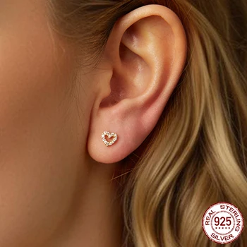 Pendientes Corazón CZ 925