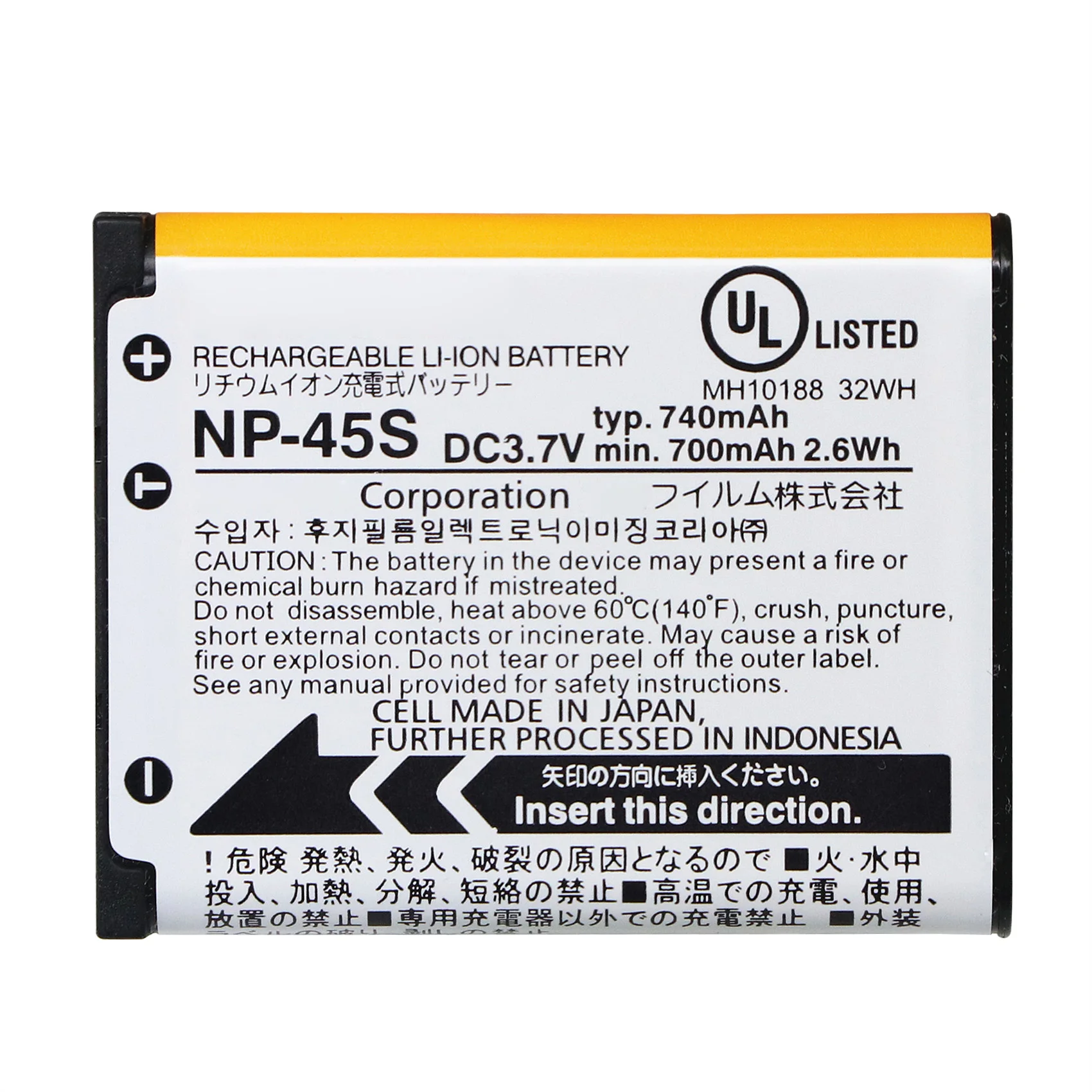 Nouveau Original Np-45s Np45s Batterie Pour Fujifilm Instax Mini90 ...