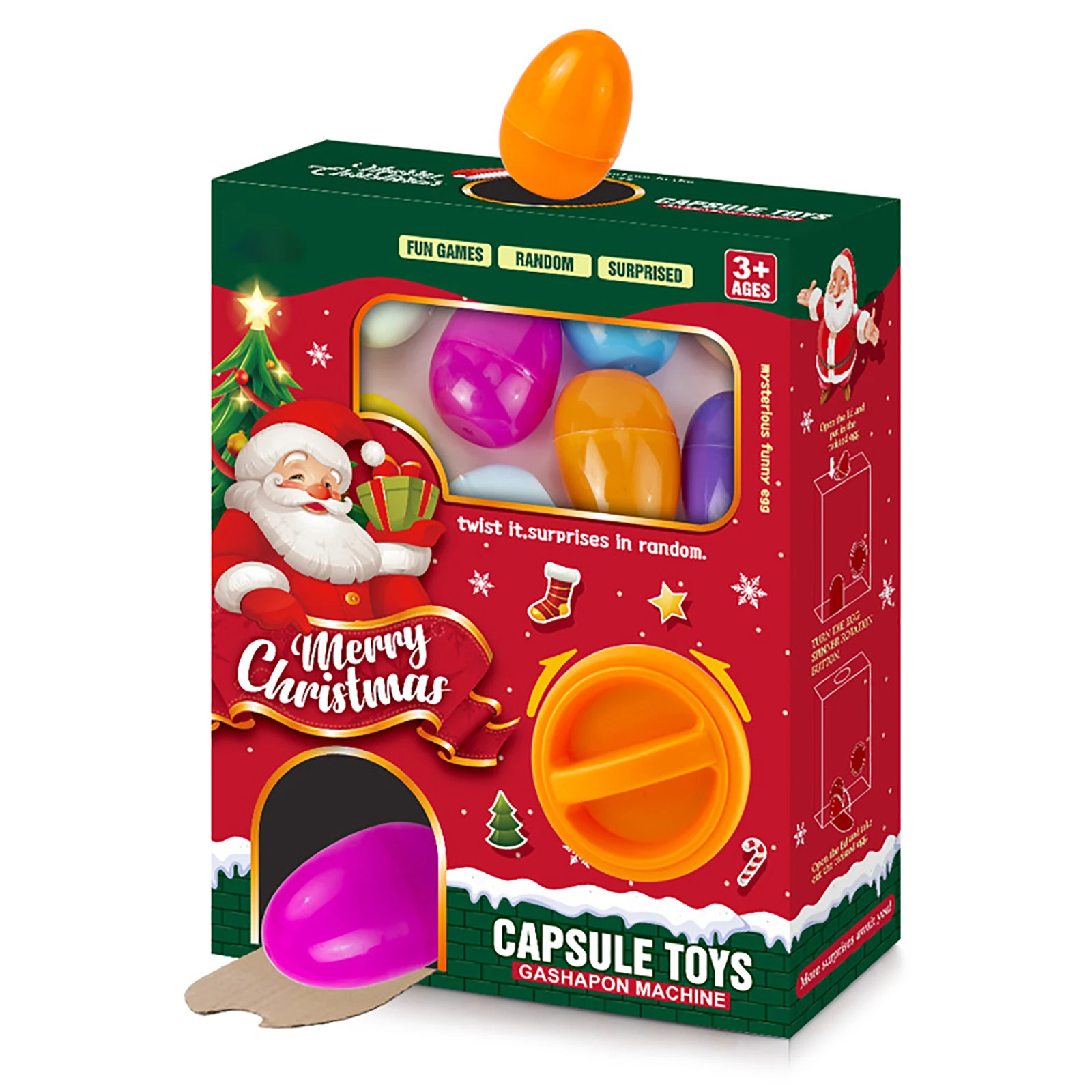 Surprise Egg Twisting Machine Gift Blind Box Children'S Christmas Toys Christmas Surprise Party Blind Box Gift Navidad