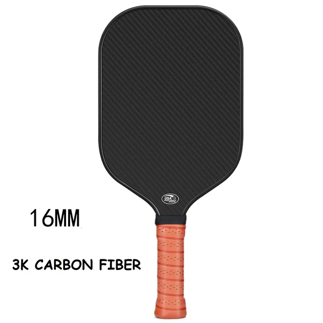 Pickle Ball Paddle A. Anbrose RRP Edgeless | USAPA Approved | T700 3K Carbon Fiber Face | 19.6mm Polypropylene Honeycomb Core | Aerodynamic Cutout | Ideal For Adults Pickleball Paddle