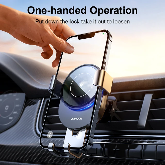 15W Qi Car Phone Holder Wireless Charger Car Mount Intelligent Infrared for Air Vent Mount Car 5