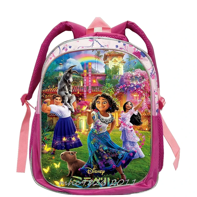 Mochila escolar animados de Disney para niñas pequeñas, bolso para libros, impermeable, rosa, para guardería, película|Mochilas| - AliExpress