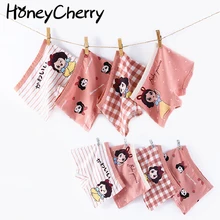 

HoneyCherry Girl cotton panties boxer silk antibacterial pure cotton four-corner princess baby children's underwear