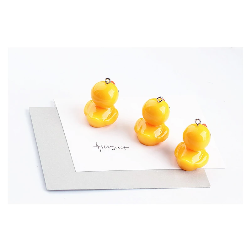 Soaoo Colgantes De Resina De Pato De 10 Colores, Mini Colgantes De Resina De Pato DIY Con Pin De Ojo De Tornillo, Suministros De Joyería Para Hacer Dijes, Pulseras, Aretes, Collares