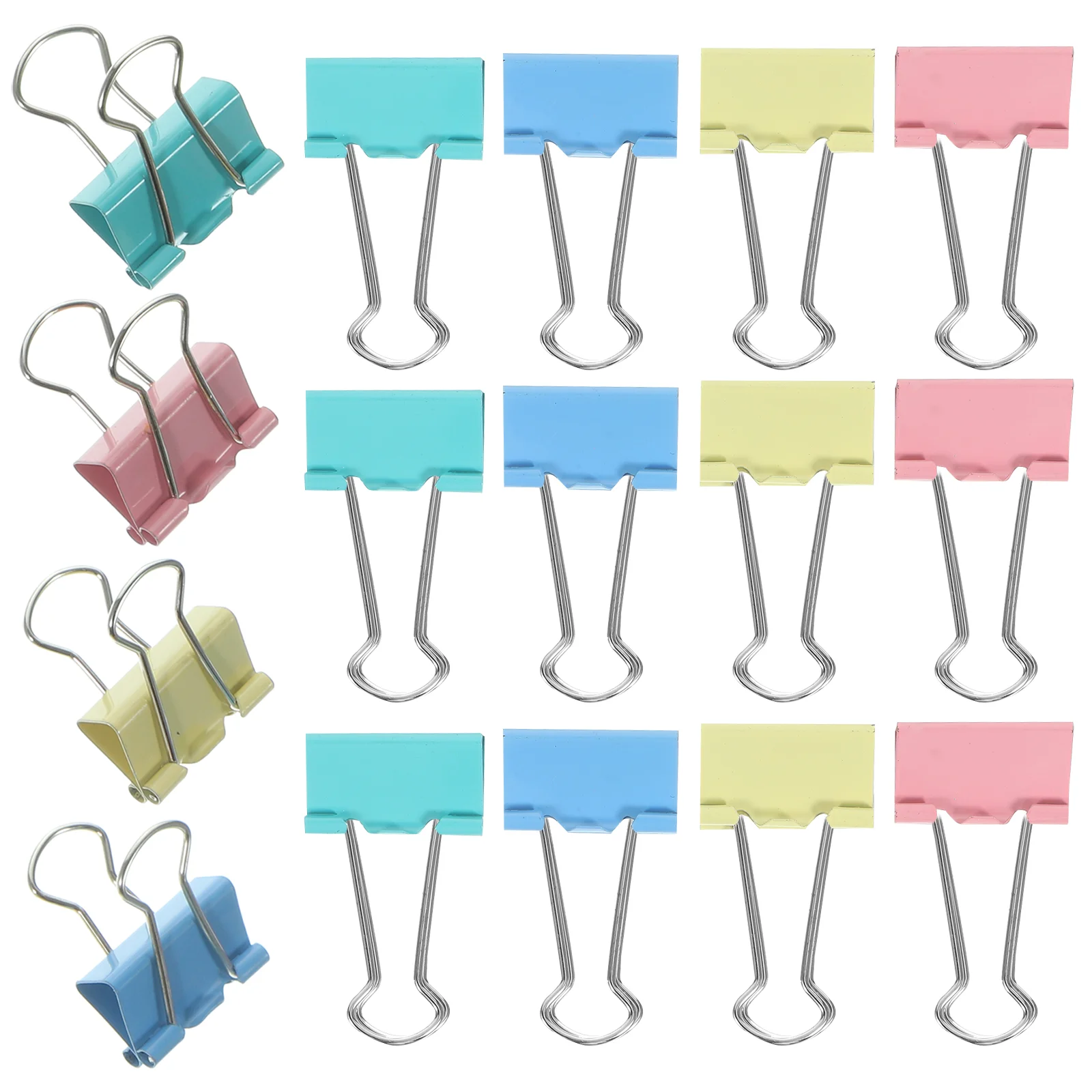 

48Pcs Mini Binder Clips File Paper Clips Office Document Clips File Organize Clips Practical Binder Clips