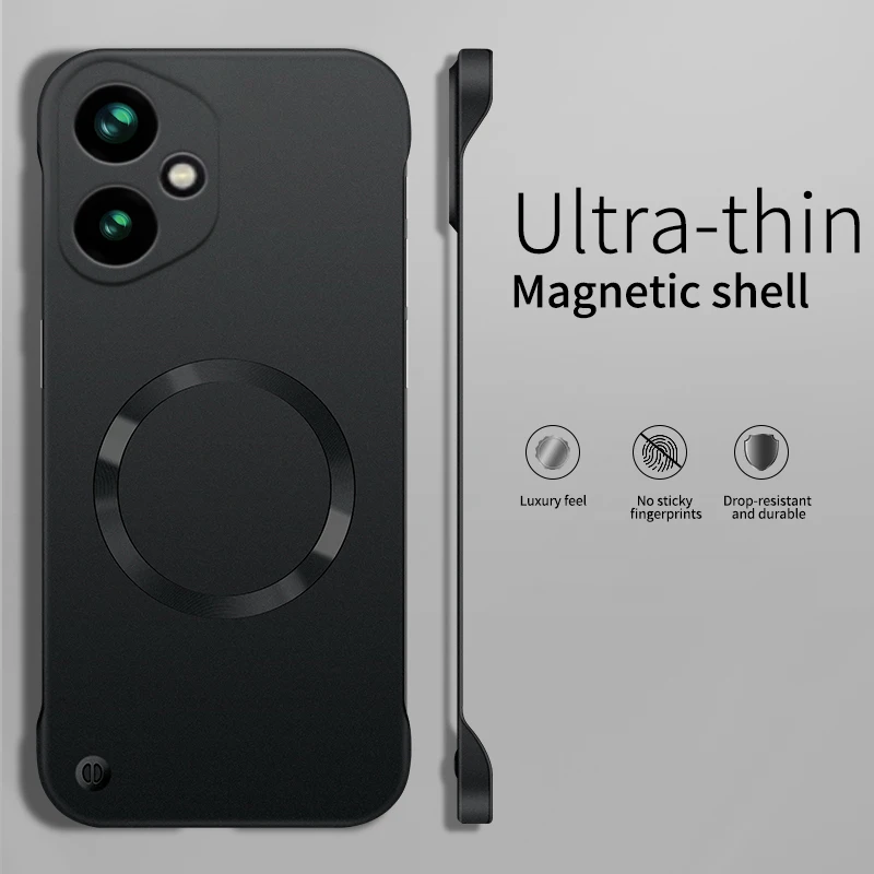 Ultra Thin Metallic Magnetic Magsafe Case - Frameless Cooling Hard Cover