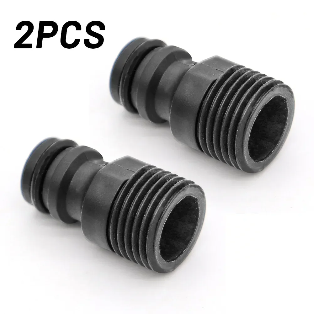2pcs/set 1/2" BSP Threaded Tap Adaptor Garden Water Hose Quick Pipe Connectors Fitting for Garden Irrigation System