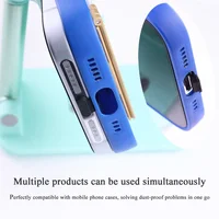 Металлическая пылезащитная заглушка для IPhone 12, 13, 14, 15, 16 Pro Max, защитная сетка для динамика, защита порта зарядки, силиконовая пылезащитная крышка, аксессуары — изображение 6