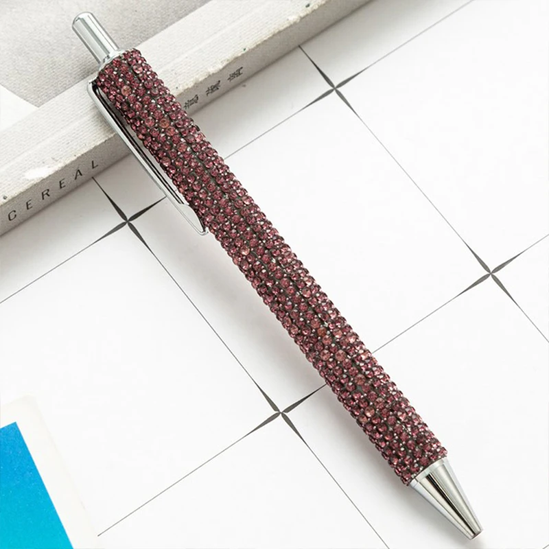 Glitter Sequin Crystal Pen 1PC 0.5mm Black Refill Ballpoint Pen Office Stationery Gel Student Writing Tools