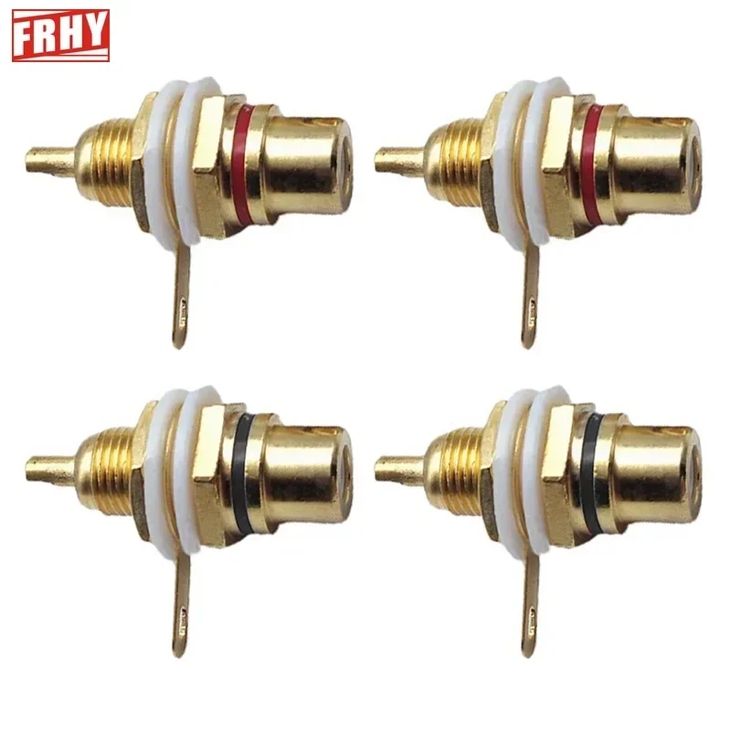 BfyBest Conector Hembra RCA, Adaptador De Montaje En