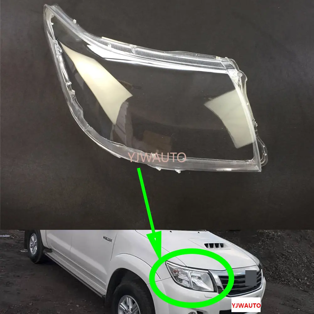

Крышка фары для Toyota Hilux 2009 ~ 2012, объектив фары, автомобильные фары, Сменное стекло, автомобильный корпус, объектив проектора