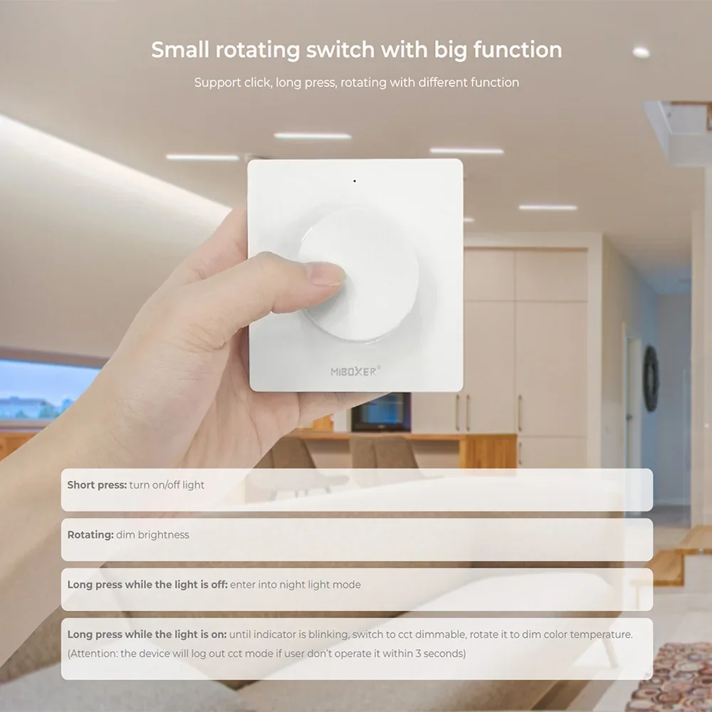 Miboxer Tuya WiFi AC Triac Dimmer 2.4G Push Dimming RF Rotating Panel Remote Voice Control For Alexa Google Home Smart Life APP smart light switch,led dimmer switch,smart dimmer switch,lamp dimmer,power cords dimmer switch
