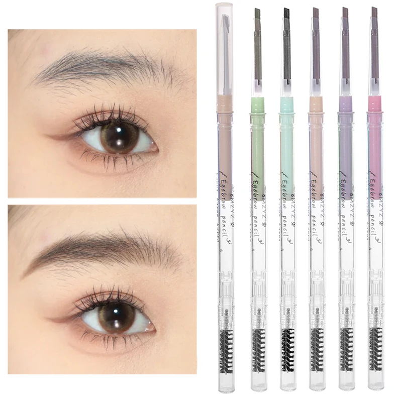 Contouring Double Head Eyebrow Pen Waterproof Ultra Fine Matte Outline Lying Silkworm Eyeliner Eyebrow Pencil Makeup 5_voghion.com