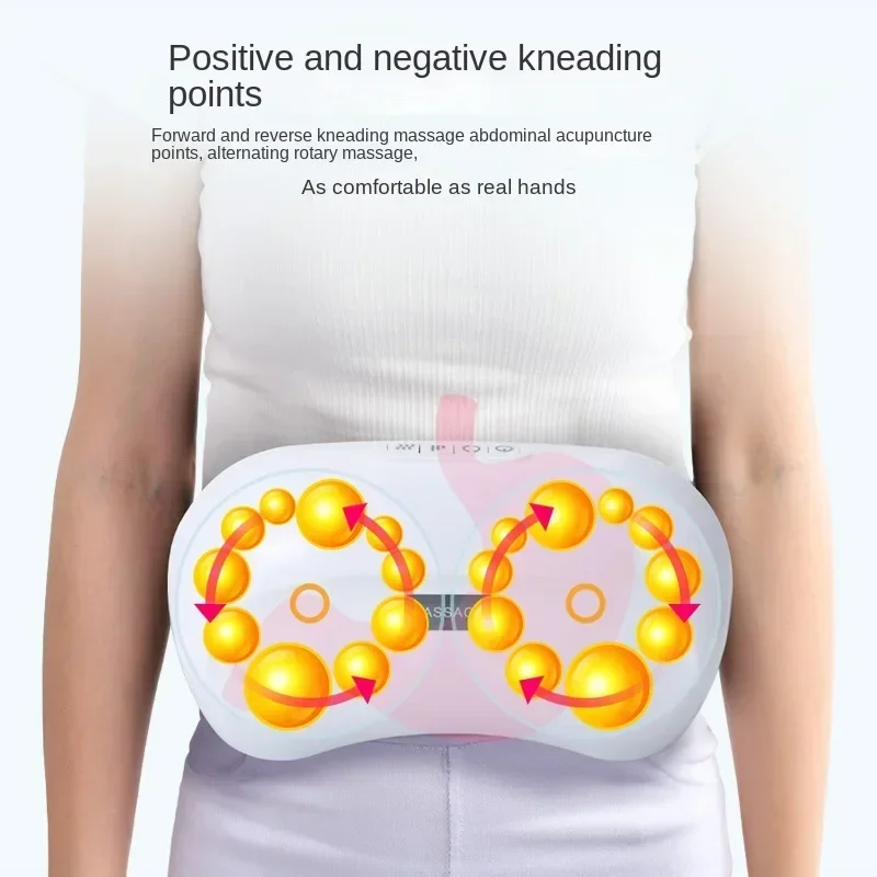 High Quality Abdominal massager Stone Needle Knead Abdomen Automatic Vibration Soft Stomach Knead Waist Physiotherapy Dredging - Image 3