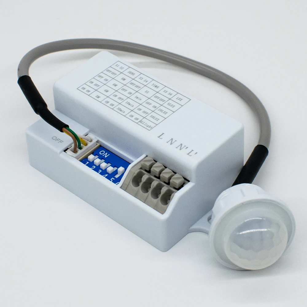 Enhanced Motion Sensor Light Switch with Adjustable Timer and Automatic Lighting Detection