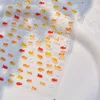 Little Red Fish Jelly Summer Goldfish Carp Ocean Beach Mermaid Sea Shiny Small Koi Soft Relief Nail Art Stickers Manicure Decals 6