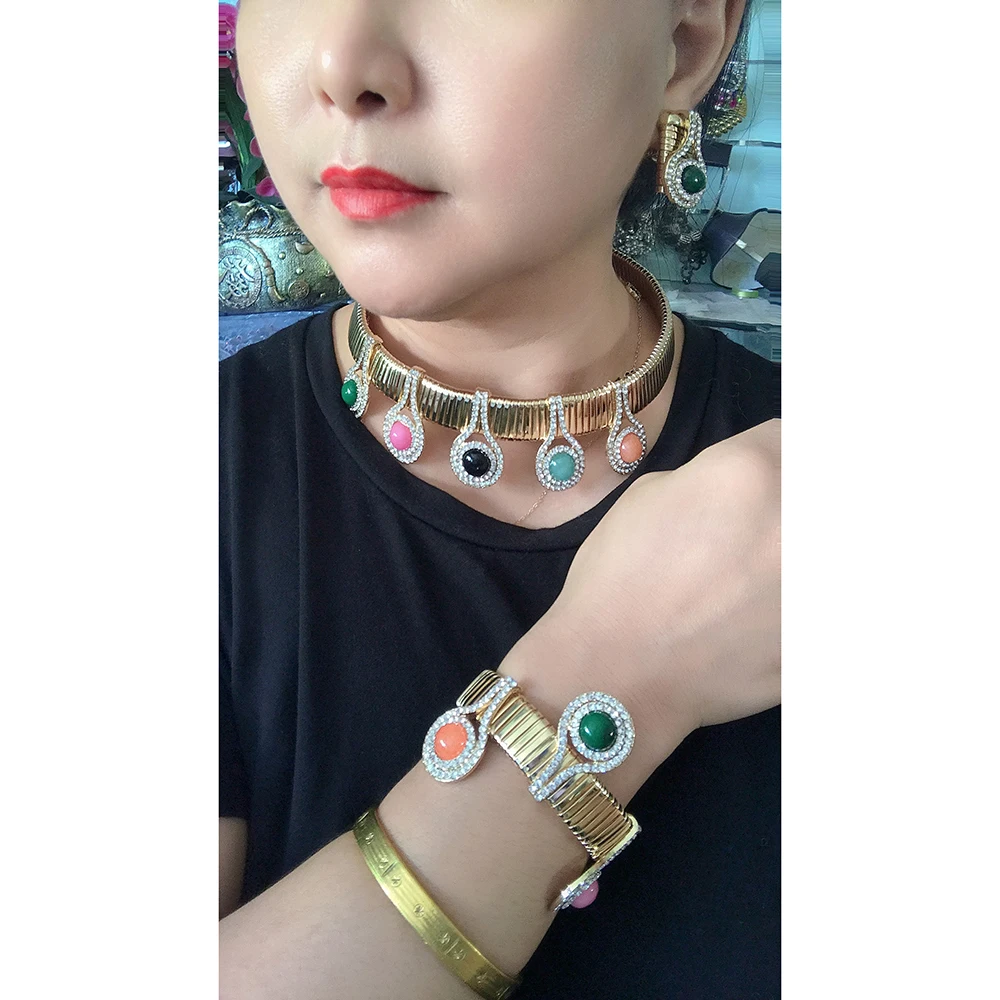 Open Spring Bracelet Bangles Exaggeration Set Chains Madera Rhinestone Pulseira Estrela de Cinco Open necklacess bracelet jewelry leather bracelets shell charm bracelets