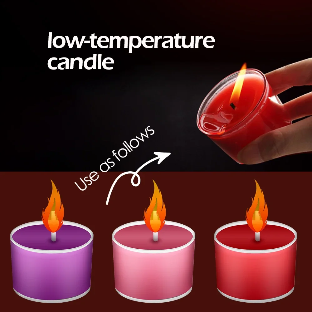 Low Temperature Candle Wax Bdsm Sex Candle Drip Sex Bed Flirting Teasing Massage Candles Ehance Desire for Couple Erotic Games