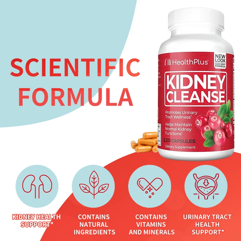 Health Plus Kidney Cleanse-Contains An Antioxidant Blend To Support Urinary Tract Health