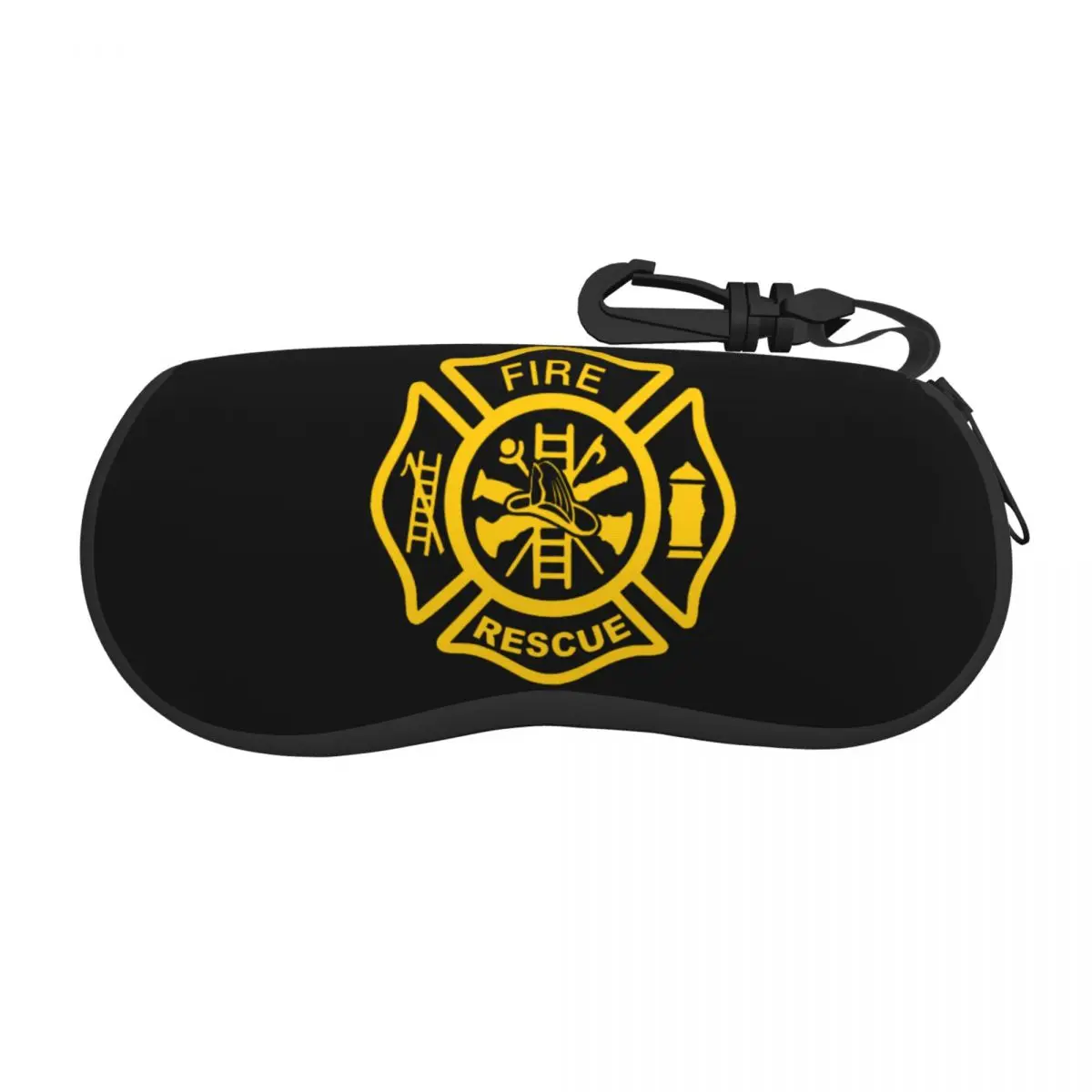 

Firefighter Fire Rescue Shell Eyeglasses Case Men Women Cute Glasses Case Sunglasses Box Pouch