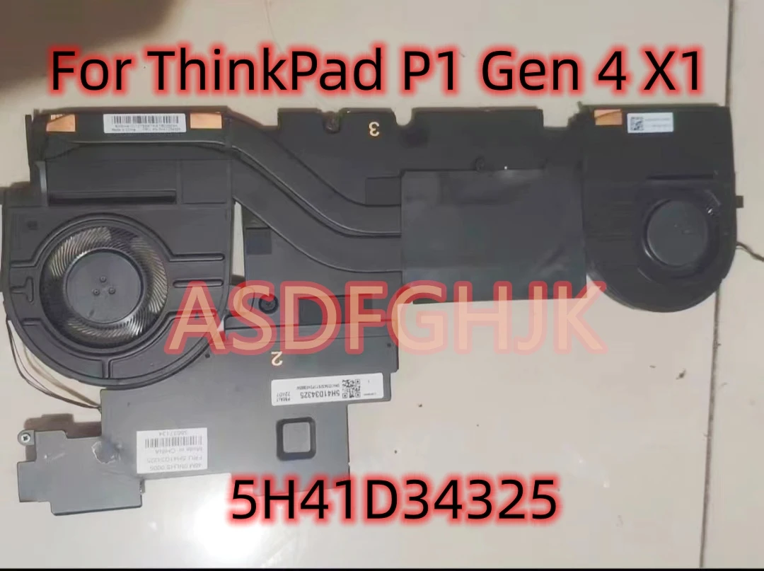 

Original For Lenovo For ThinkPad P1 Gen 4 X1 Extreme 4th Gen 5H41D34325 Heatsink Fan Test OK