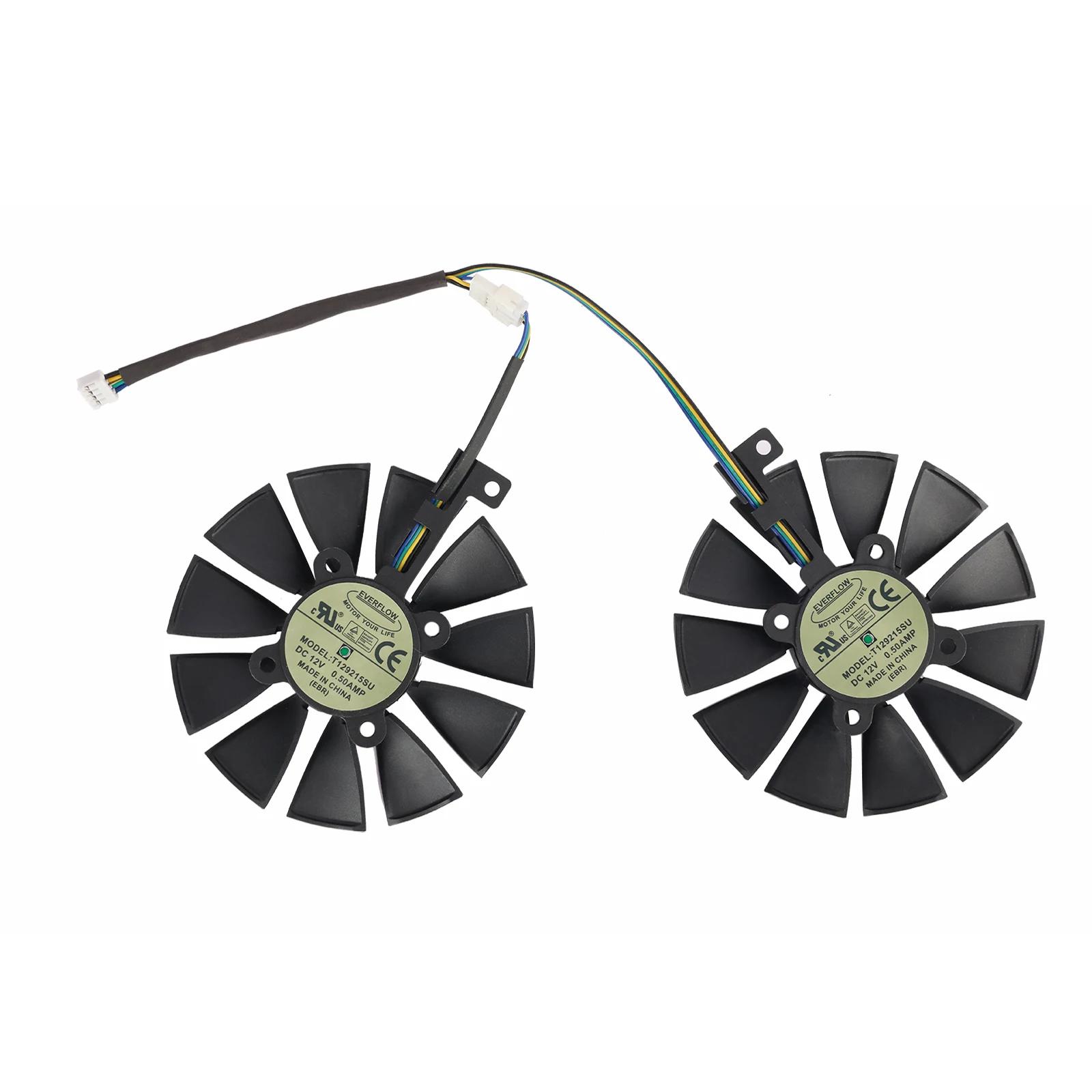Ventilador de Substituição de Placa Gráfica para Asus Dual Series Gtx 1070 1060 rx 480 87 mm T129215su Pld09210s12hh - Imagem 4