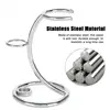 Stainless Steel  Shaving Razor and Brush Stand - Convenient Holder for Safety Razor and Shave Brush Storage 2