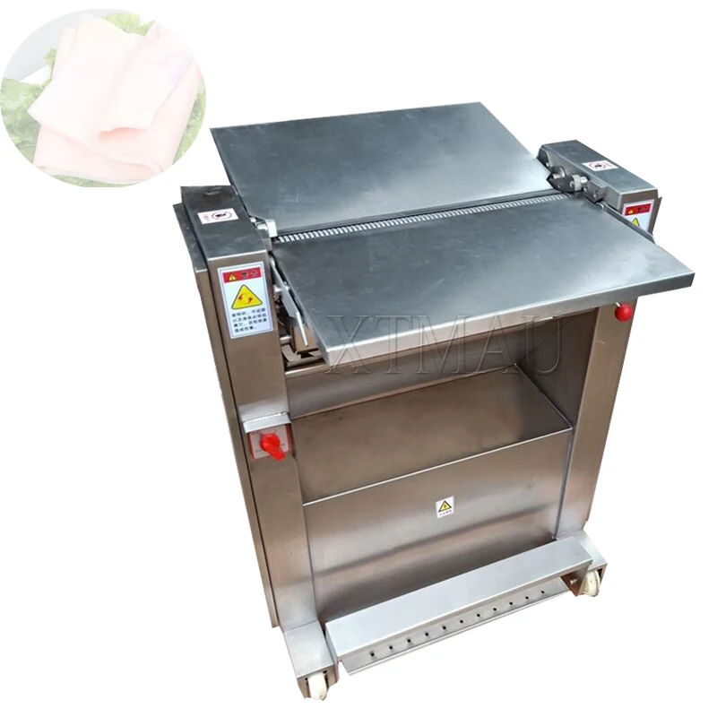 

0.5-6MM Thickness Adjustable Beef Skin Removing Machine Meat Peeler Pork Skin Peeling Machinery