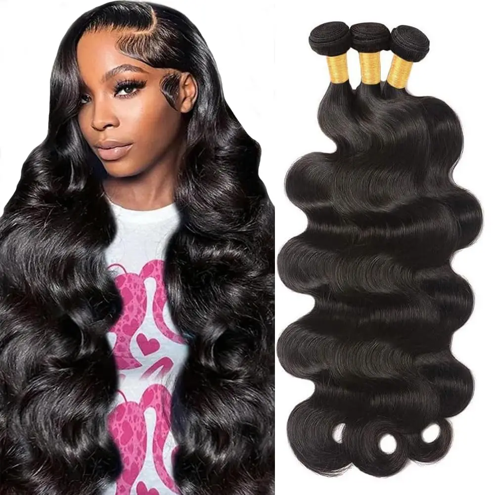 Body Wave Bundles Human Hair Extension 26 28 30 Inches for Woman Weave human hair bundles