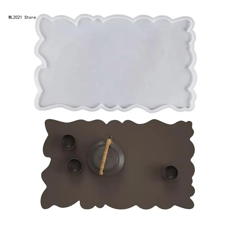 

Irregular Rectangle Fruit Dish Mold Silicone Material for DIY Hand-Making Plate