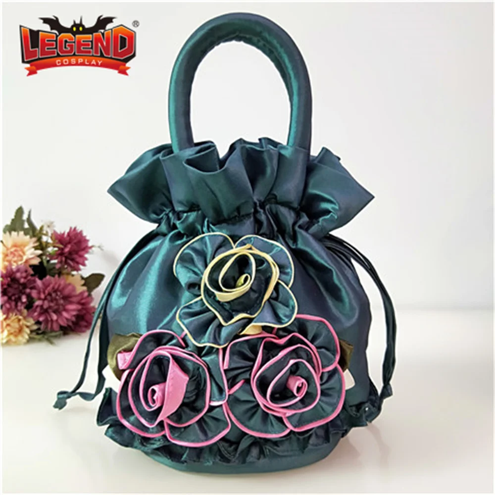 Historische Ära Kordel zug Eimer Handtaschen Dame Vintage viktoria