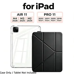 Universal Tablet Smart Cover with Enhanced Protection and Versatile Design - iPad Mini 6 7 (Y - Black)