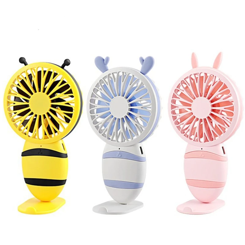 

3 Speed Mini Desk Fan Quiet Fan Handheld Cooling Fan Easy to Use Dropship