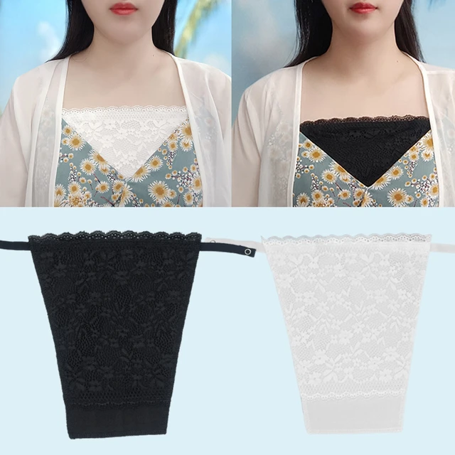 Tube Bra With Elastic Band Clip-on Lace Mock Camisole Bra Insert