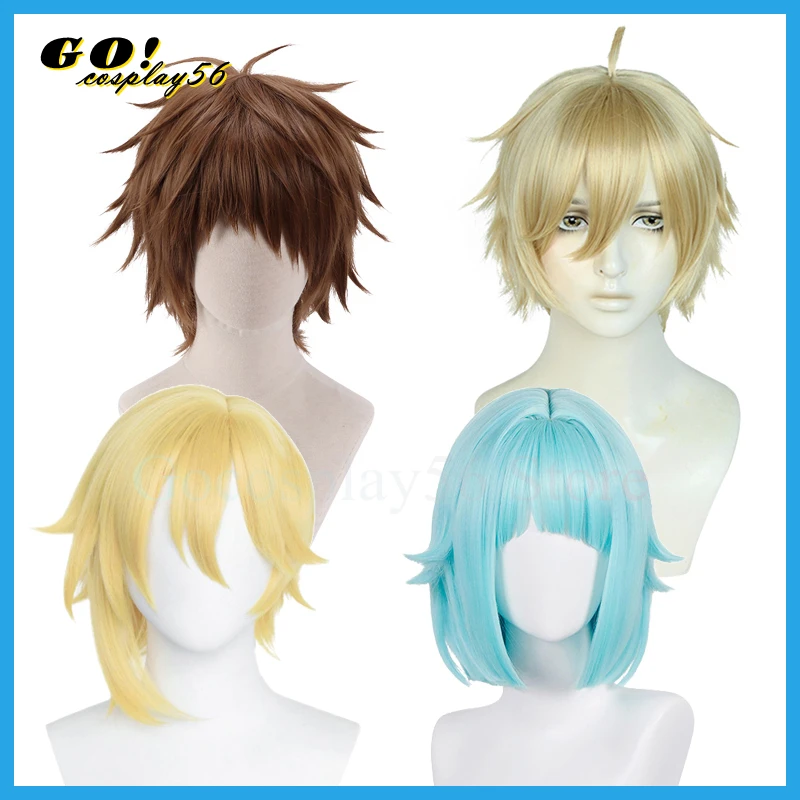 Cosplay Wig ES Rabits Shino Hajime Nito Nazuna Tenma Mitsuru Mashiro Tomoya Rabbits Short Hair