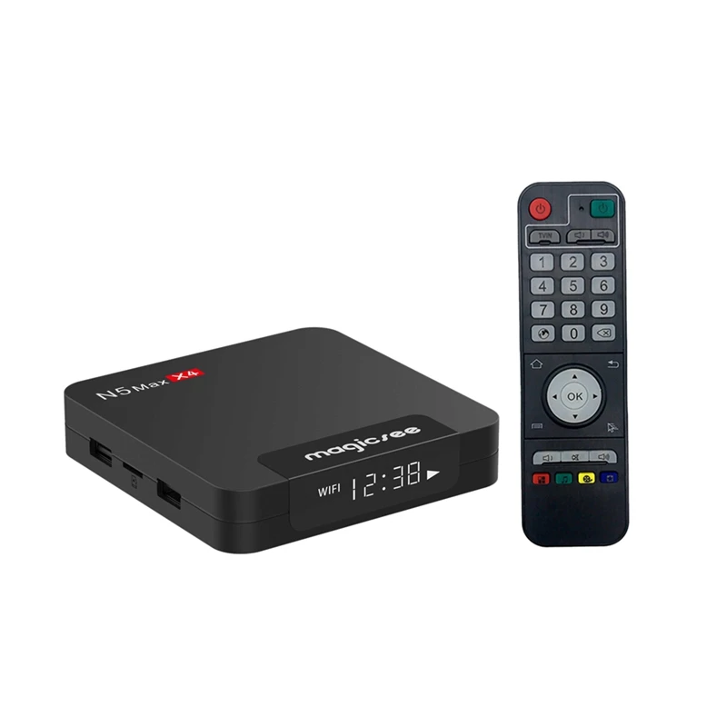 

N5 Max Wifi Tv Box 11 S905x4 Smart Network Set-Top Box 1Xtf Card+2Xusb Port 4Gb+64Gb BT 4.2 HD Player US Plug Easy To Use