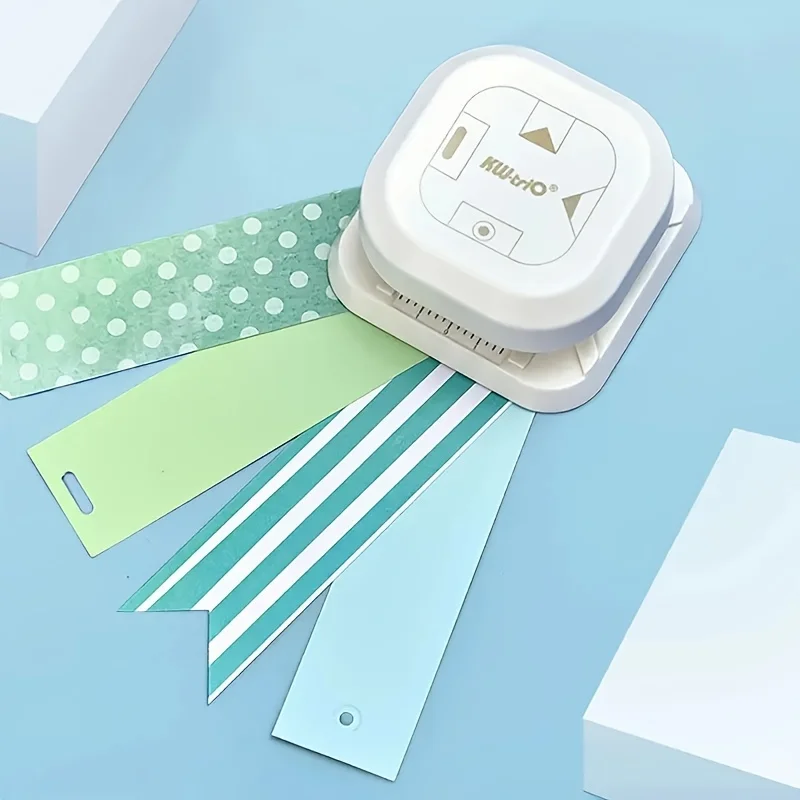 1pc 4-in-1 hole punch multifunctional embossing machine handmade label making label embossing machine paper punch hole punching tools paper craft punch embossing maker