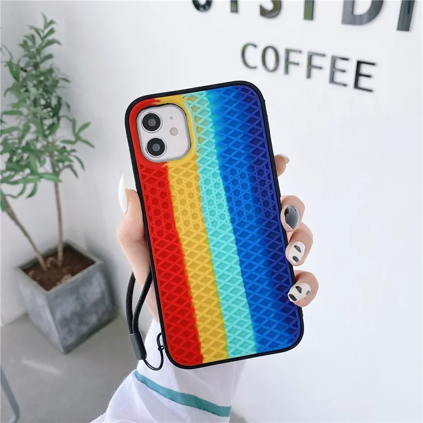 thumbnail image 1 of Classic Shoe Phone Case For iPhone 15 14 13 12 11 Pro Max Mini XR XS X XSMax 6 7 8 Plus SE2020 Luxury Waffle Sole Van Back Cover, 1 of 5