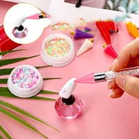 PINCEF-Pointe de remplacement pour biscuits d'ongles, 1 à 5 pièces, accessoire pour choisir les gemmes des ongles, blanc/rose 3