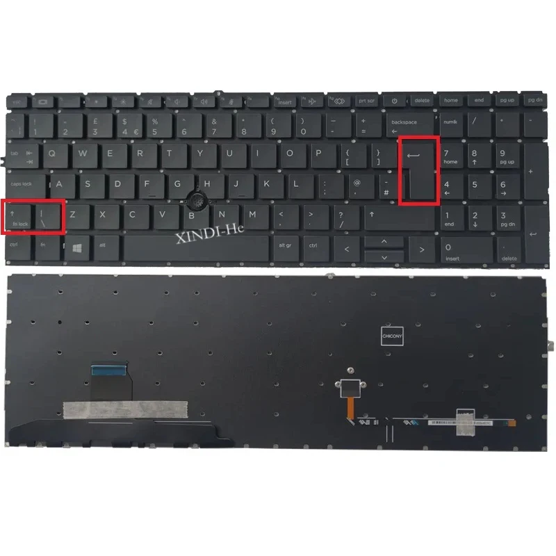 Tastiera Per Laptop Non Retroilluminata Del Regno Unito Per Hp Elitebook 850 G7 850 G8 855 G7 855 G8 Con Puntatore