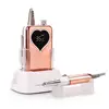 Nail Drill Rechargeable For Manicure drill para unas 35000 RPM Heart Portable Desktop Coldless Adjust Speed Low Noise Nail Drill 1