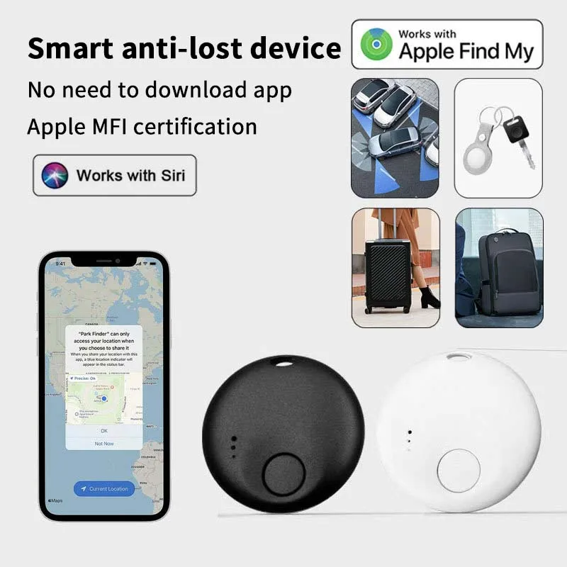 Mini Air Tag Compatible with Apple Find My APP Smart GPS Tracker with Key Ring For Pet Car Key Children Elderly Anti-lost Finder anti lost tracker gps locator key finder anti lose tracker item locator key chain locator anti lost locator
