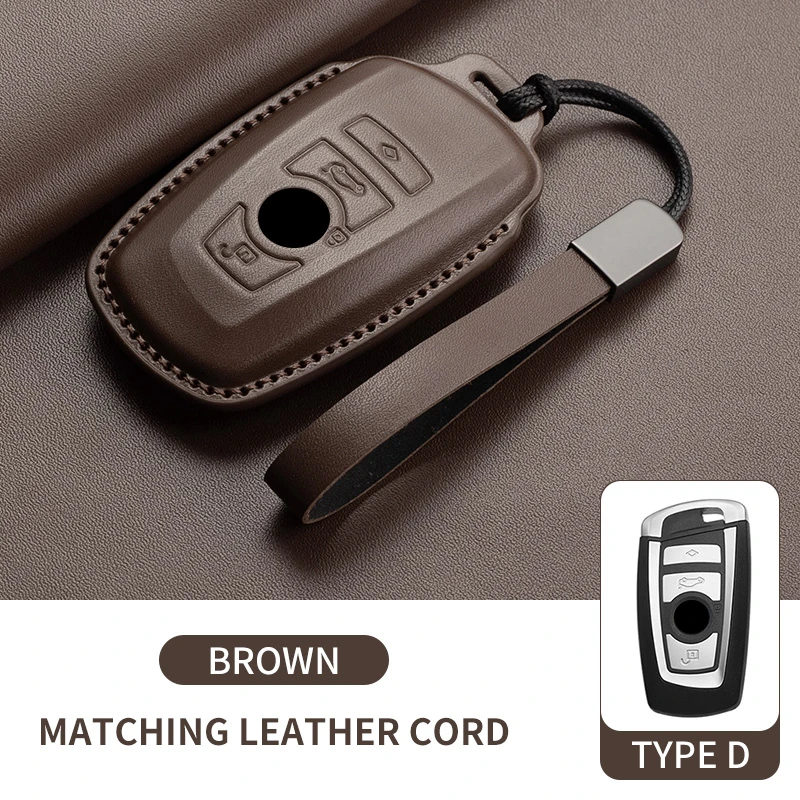 Premium Leather Car Key Fob Case Cover