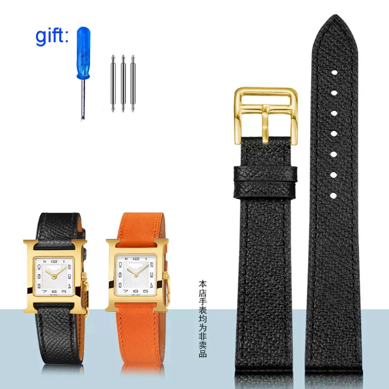 Cinturino Per Orologio In Pelle Di Mucca - Nero - 10 Mm - Foto 3