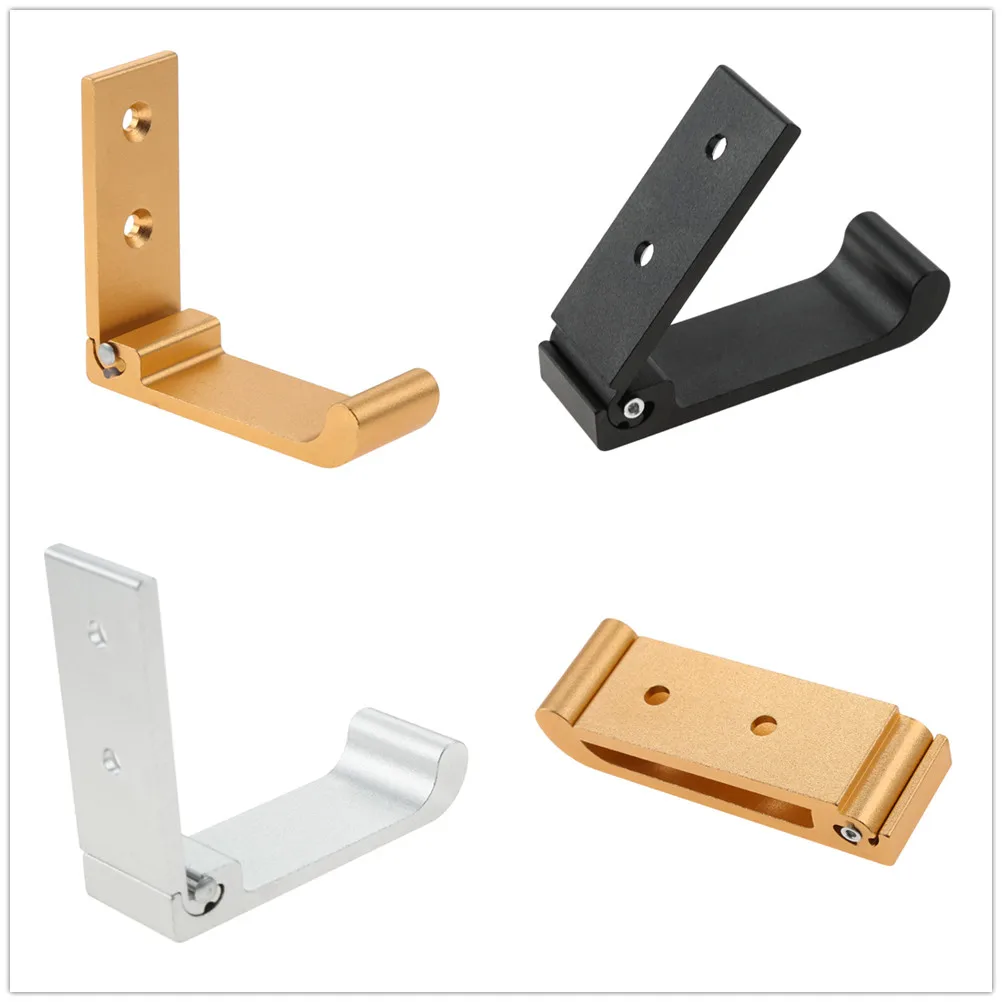 

10pcs Fold-able Hook w/screw Wall Mounted Hanger Headphone Holder Headset Modern Minimalist Multifunctional for Coat Bag Hat Key
