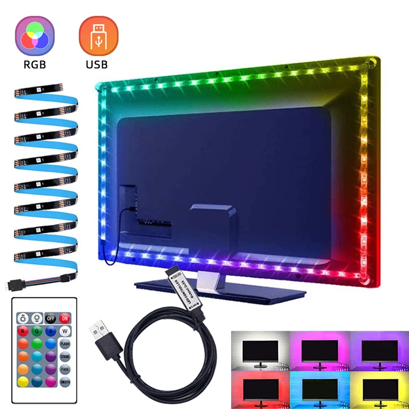 Usb Led Strip Lights Tv 5050 Rgb Led Strip Usb Tv Led Lights Remote