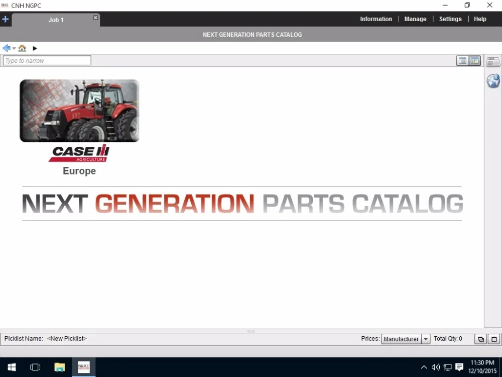 

CASE IH AG Europe [02.2021] Spare Parts Catalogue