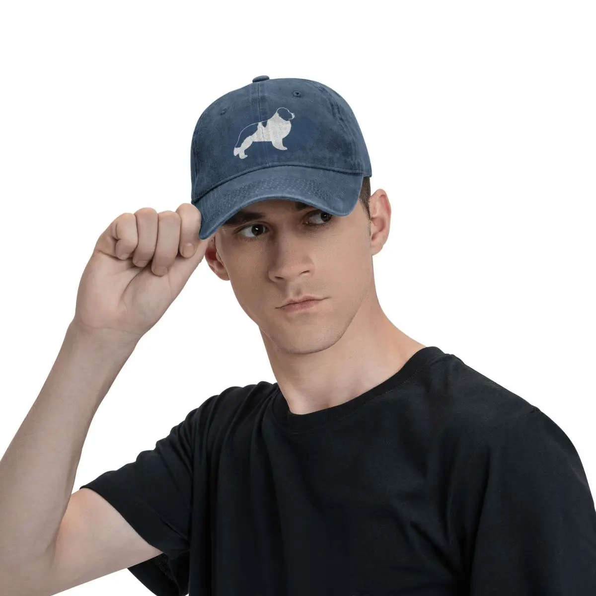 Newfoundland Landseer Dog Breed Baseball Cap Designer Hat Unisex_voghion.com