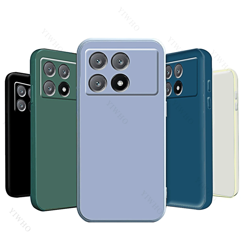 Nuova Custodia Per Telefono In Silicone Liquido Per Xiaomi Poco X6 Pro 5G X6 M6 Pro 4G 5G X5 X4 X3 M5S M4 M3 F5 Pro Cover Posteriore Paraurti Antiurto